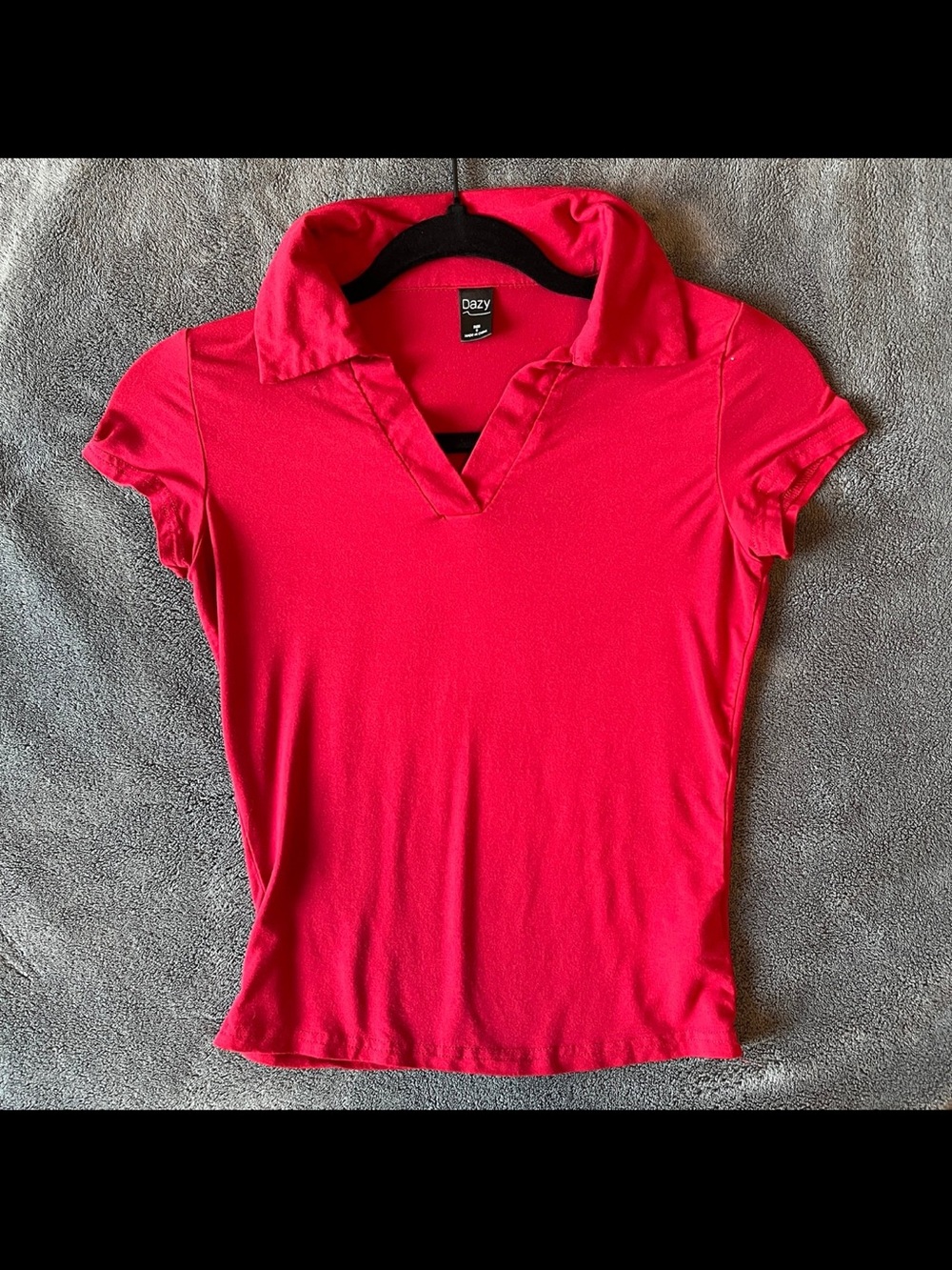 Women's Polo-Style Short Sleeve Top
